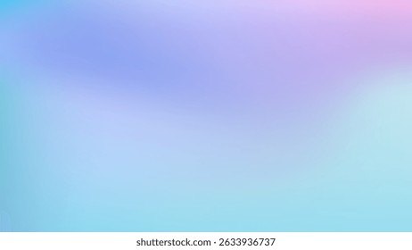 Fondo de gradiente abstracto liso azul claro. Holográfico borroso abstracto bg. Fondo de pantalla de flujo de onda. Ilustración vectorial, EPS 10.