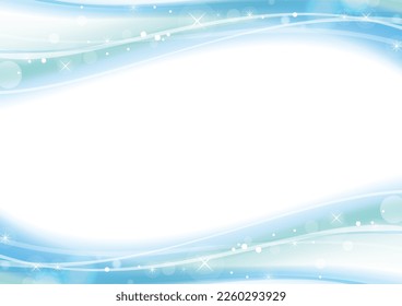 Light blue smooth curve background, vector illustration
