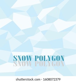 light blue snow color polygon background triangle.
