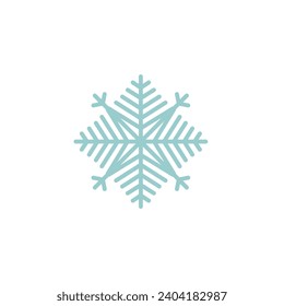 light blue snowflake set background