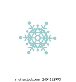fondo del conjunto de copos de nieve azul claro