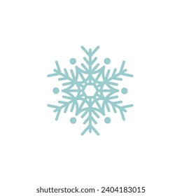 light blue snowflake set background