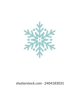 light blue snowflake set background
