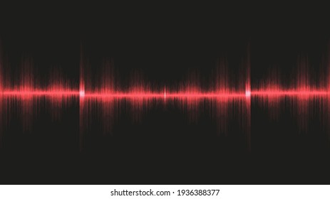 Light Blue Sound Wave on Black Background,technology and earthquake wave diagram concept,design for music studio and science,Vector Illustration.