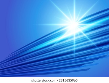 light and blue speed network background