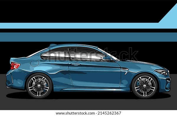 light blue sports car
vector template