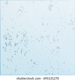 Light Blue spoted half tone background. Vector illustration