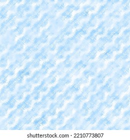 Light Blue Stained Watercolor Effect Textured Wavy Pattern