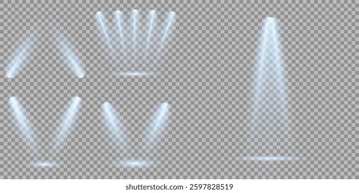 Light blue Star, Soft Sunny Sparkle. Glowing abstract isolated light effects lens. Spotlight and Star with Bokeh and Dust Effect. Glowing Abstract. Lens flash, explosion, spark.