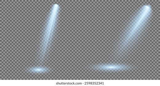 Light blue Star, Soft Sunny Sparkle. Glowing abstract isolated light effects lens. Spotlight and Star with Bokeh and Dust Effect. Glowing Abstract. Lens flash, explosion, spark.