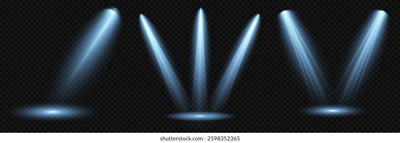 Light blue Star, Soft Sunny Sparkle. Glowing abstract isolated light effects lens. Spotlight and Star with Bokeh and Dust Effect. Glowing Abstract. Lens flash, explosion, spark.