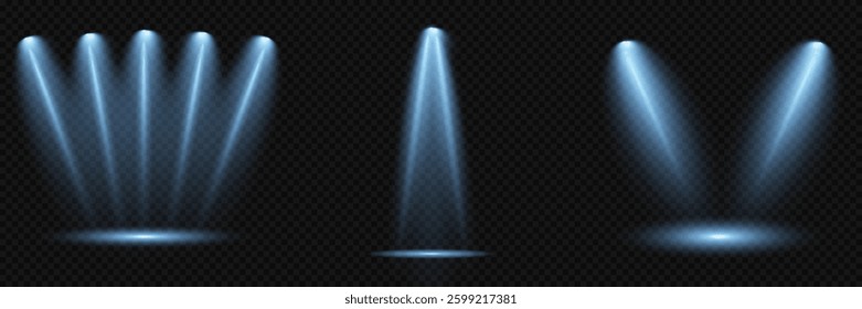 Light blue Star, Soft Sunny Sparkle. Glowing abstract isolated light effects lens. Spotlight and Star with Bokeh and Dust Effect. Glowing Abstract. Lens flash, explosion, spark.