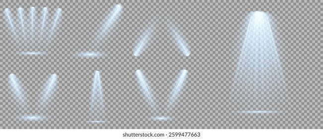 Light blue Star, Soft Sunny Sparkle. Glowing abstract isolated light effects lens. Spotlight and Star with Bokeh and Dust Effect. Glowing Abstract. Lens flash, explosion, spark.