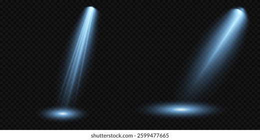 Light blue Star, Soft Sunny Sparkle. Glowing abstract isolated light effects lens. Spotlight and Star with Bokeh and Dust Effect. Glowing Abstract. Lens flash, explosion, spark.