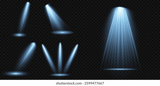 Light blue Star, Soft Sunny Sparkle. Glowing abstract isolated light effects lens. Spotlight and Star with Bokeh and Dust Effect. Glowing Abstract. Lens flash, explosion, spark.