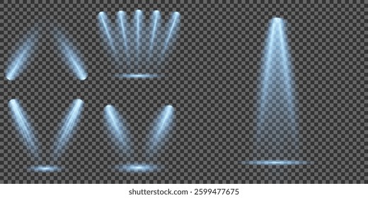 Light blue Star, Soft Sunny Sparkle. Glowing abstract isolated light effects lens. Spotlight and Star with Bokeh and Dust Effect. Glowing Abstract. Lens flash, explosion, spark.