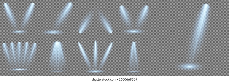 Light blue Star, Soft Sunny Sparkle. Glowing abstract isolated light effects lens. Spotlight and Star with Bokeh and Dust Effect. Glowing Abstract. Lens flash, explosion, spark.