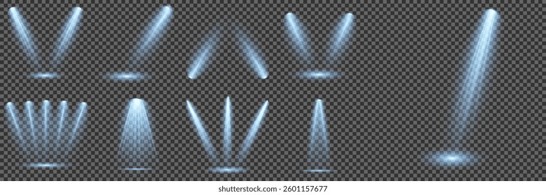 Light blue Star, Soft Sunny Sparkle. Glowing abstract isolated light effects lens. Spotlight and Star with Bokeh and Dust Effect. Glowing Abstract. Lens flash, explosion, spark.