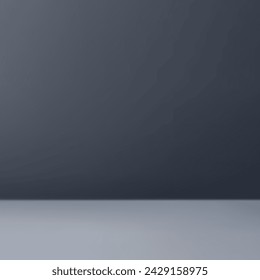 Light blue studio room background with spotlight gradient. Template mock up for display or presentation of product 