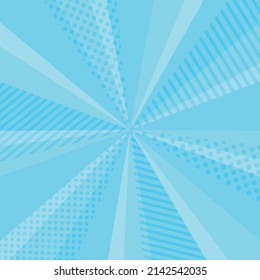 light blue sunburst background  with dots and stripes