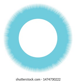 light blue sunshine sunbeam design element summer sign symbol isolated on white 