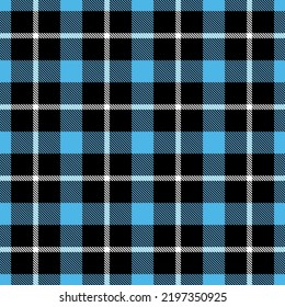 Light blue tartan vector seamless pattern