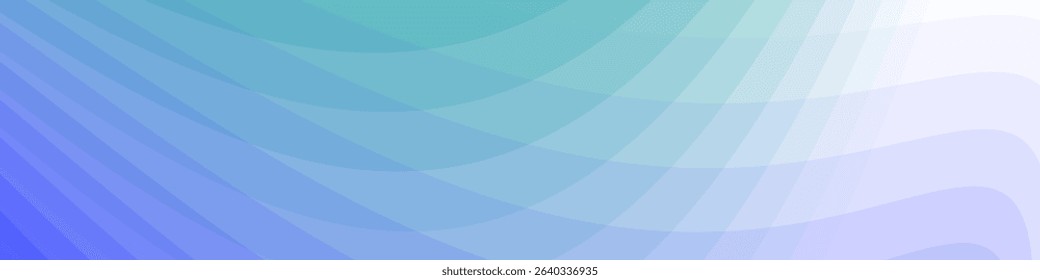 Light blue and teal abstract banner with sharp wavy lines and gradient transition, dynamic fluid shape. Background template