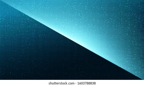 Light Blue Technology Background,Hi-tech Digital and security Concept design,Free Space For text in put,Vector illustration.