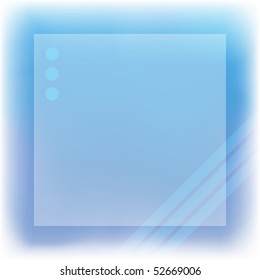 Light blue template. Vector