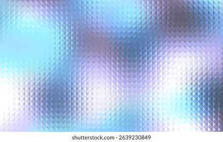 Light blue texture. Iridescent glass effect. Rainbow soft gradient. Glasswork effect digital paper. Sparkle pattern. Vector illustration