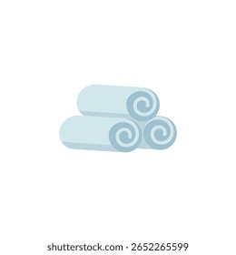 Uma toalha azul clara pendurada perfeitamente em uma barra de toalha preta montada na parede.

