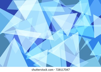 Light Blue Triangle Abstract Background Vector Illustration