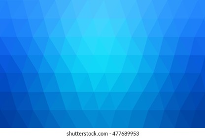 Light blue triangle mosaic background. Modern geometrical abstract illustration with gradient. Brand-new design for your business.