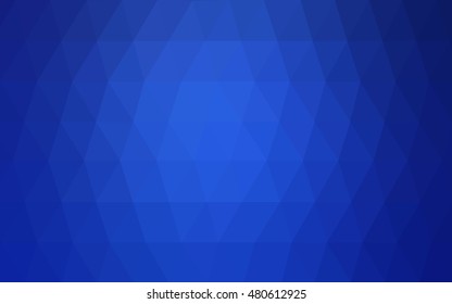 Light blue triangle mosaic background. Creative geometric illustration in Origami style with gradient. The textured pattern can be used for background.
