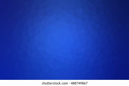 Light blue triangle mosaic background. A completely new color illustration in a vague style. Brand-new style for your business design.