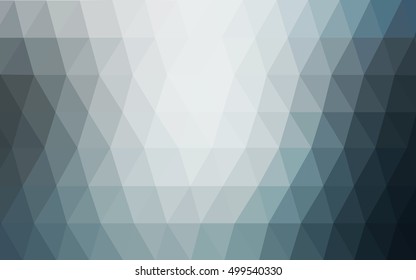 Light blue triangle mosaic background. Modern geometrical abstract illustration with gradient. A completely new template for your business design.