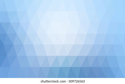 Light blue triangle mosaic background. Triangular geometric sample with gradient.  A completely new design for your business.