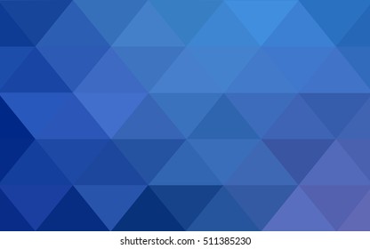 Light blue triangle mosaic pattern. Colorful abstract illustration with gradient. The textured pattern can be used for background.