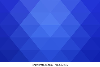 Light blue triangle mosaic template. Modern geometrical abstract illustration with gradient. The best triangular design for your business.