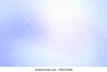 Light blue triangle mosaic template. Creative illustration in halftone style with gradient. The polygonal design can be used for your web site.