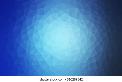 Light blue triangle mosaic template. An elegant bright illustration with gradient. The template can be used as a background for cell phones.