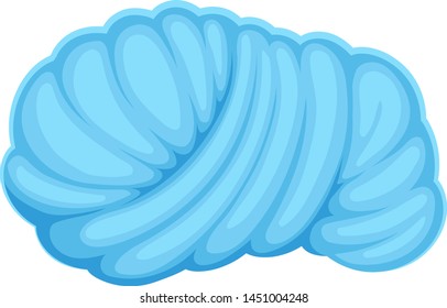 Light blue turban. Vector illustration on white background.
