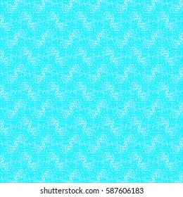 Light blue turquoise bedspread texture. Abstract vector.
