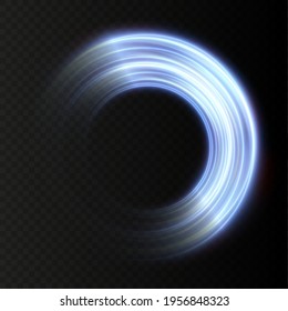 Light blue Twirl.
Curve light effect of neon line.
Luminous blue circle.
Light neon pedistal, podium, platform, table.
Vector PNG.