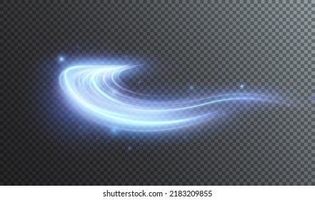 Light blue Twirl. Curve light effect of blue line. Luminous blue circle. Light blue pedistal, podium, platform, table. Vector PNG. Vector illustration