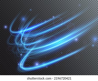 Light blue Twirl. Curve light effect of blue line. Luminous blue circle. Light blue pedistal, podium, platform, table. Vector PNG. Vector illustration	
