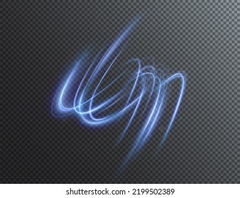 Light blue Twirl. Curve light effect of blue line. Luminous blue circle. Light blue pedistal, podium, platform, table. Vector PNG. Vector illustration	
