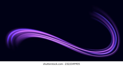 Light blue Twirl. Curve light effect of blue line. Luminous blue circle. Light blue pedistal, podium, platform, table. Vector PNG. Vector illustration 
