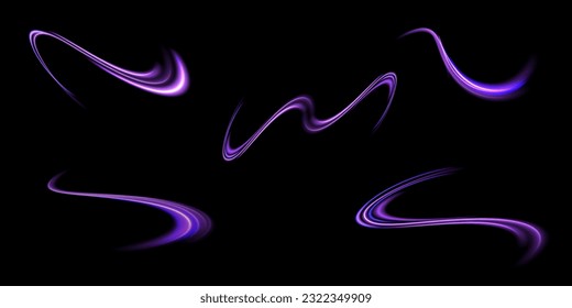 Light blue Twirl. Curve light effect of blue line. Luminous blue circle. Light blue pedistal, podium, platform, table. Vector PNG. Vector illustration 