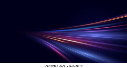 Light blue Twirl. Curve light effect of neon line. Luminous blue circle. Light neon pedistal, podium, platform, table. Vector PNG. Fast speed lines. Modern abstract high-speed motion effect png. 	